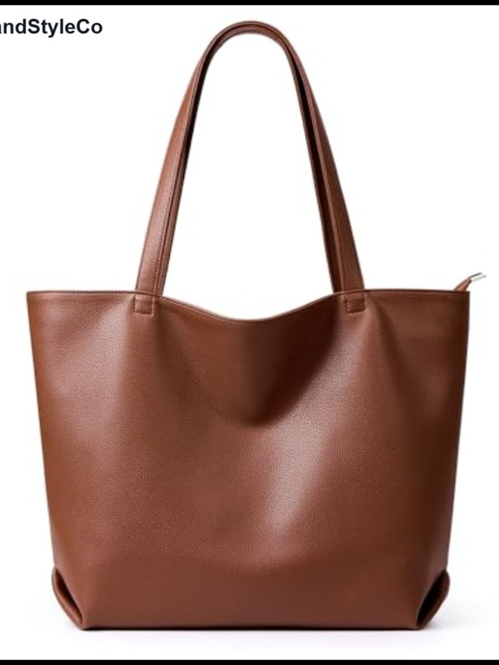 Soft Vegan Leather Tote Bag for Women Large Hobo Zipper Purse